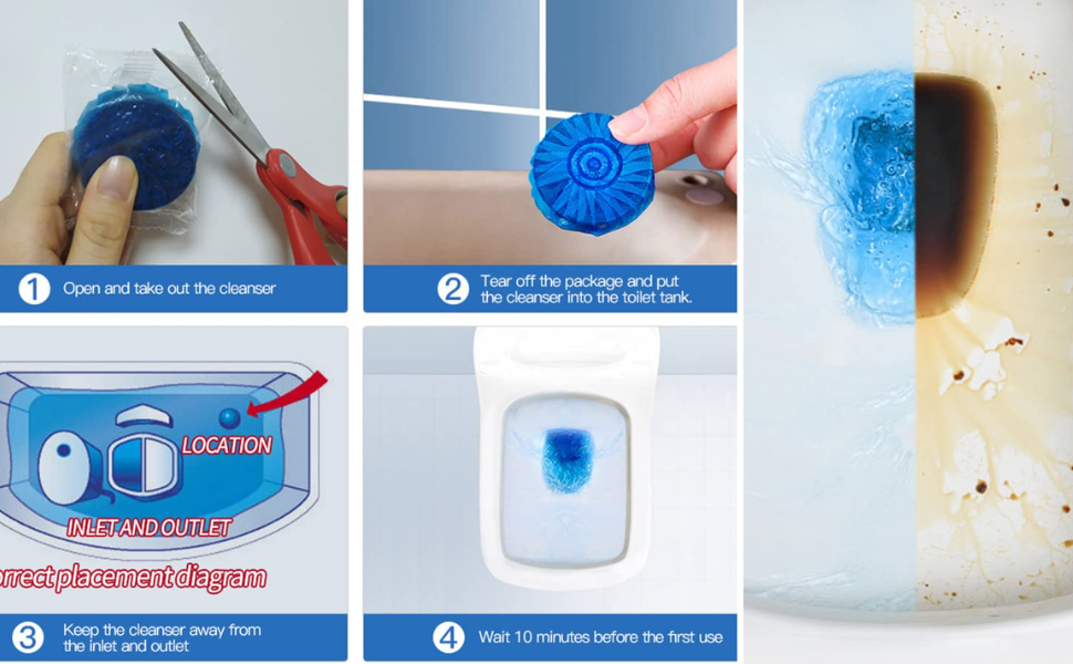 Blue Bubble Toilet Cleaner (Buy 1 Get 2 Free)